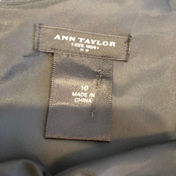 Ann Taylor cream black animal print sleeveless sheath dress size 10 - Picture 8 of 15